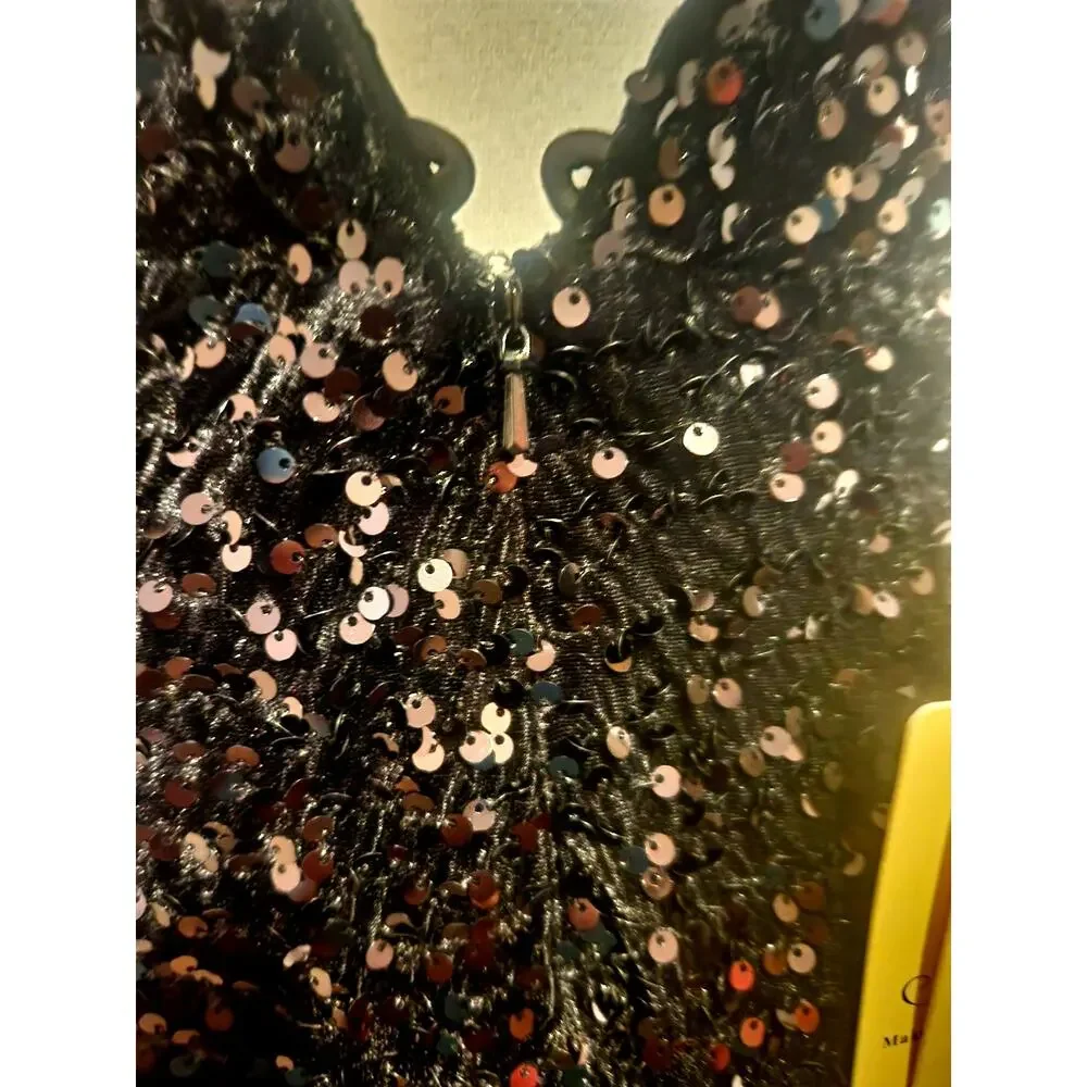 Trumpet/Mermaid‎ Sweetheart Sleeveless Sweep Train Lustrous Sequins/Velvet Dress